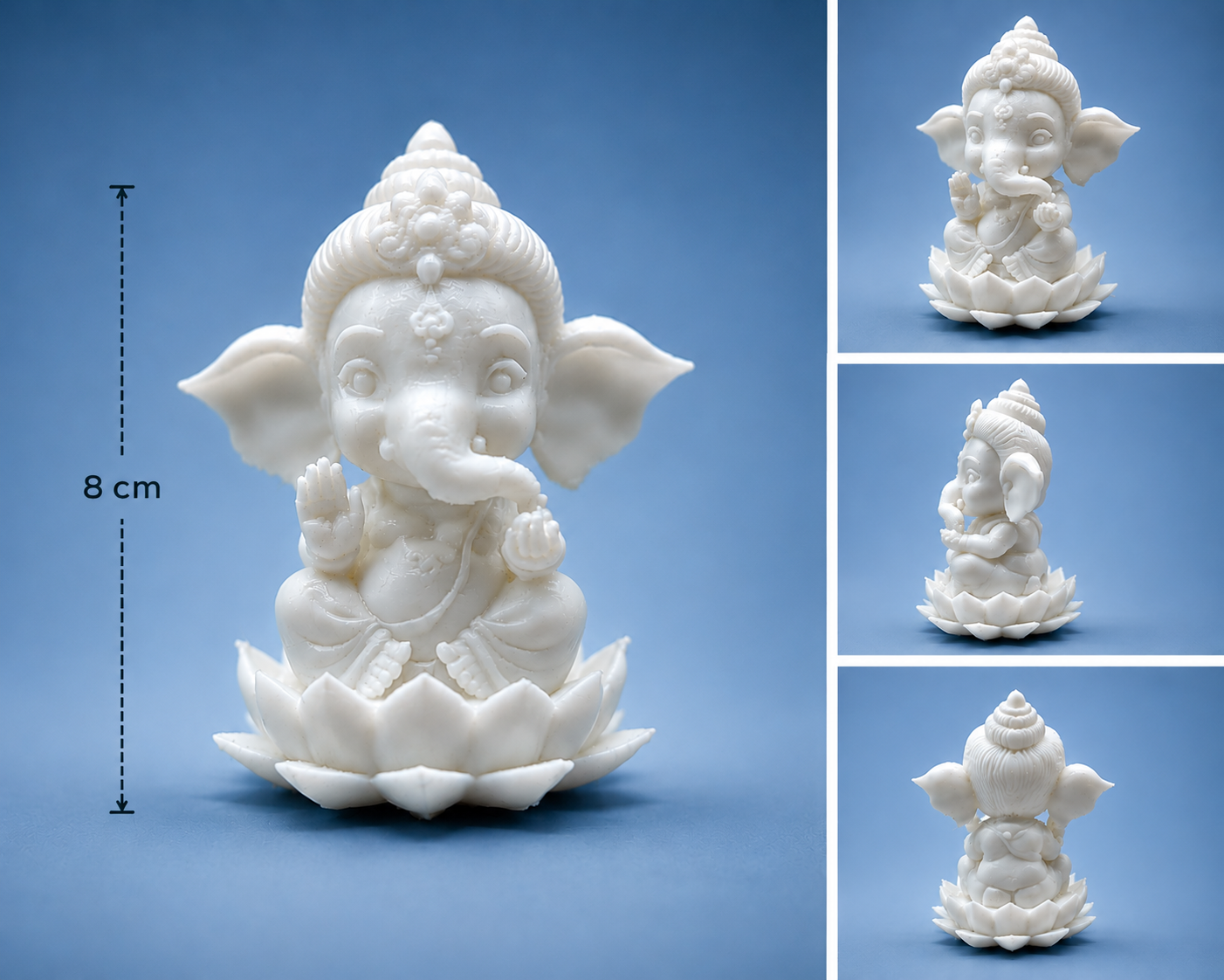 Cute Baby Ganesha 3D Printed Idol - Image 3