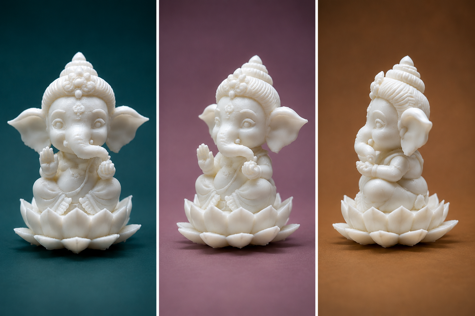 Cute Baby Ganesha 3D Printed Idol - Image 4