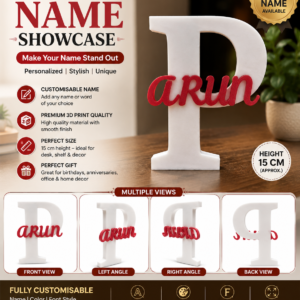 Custom 3D Name Showcase Stand