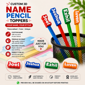 Name Pencil Topper
